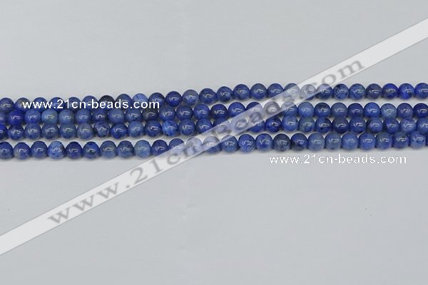 CDU340 15.5 inches 4mm round blue dumortierite beads wholesale