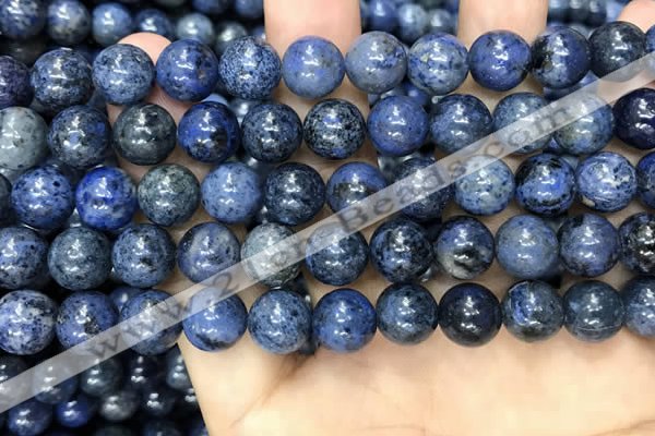 CDU353 15.5 inches 10mm round blue dumortierite beads wholesale