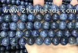 CDU354 15.5 inches 12mm round blue dumortierite beads wholesale