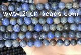 CDU362 15.5 inches 8mm round sunset dumortierite beads wholesale