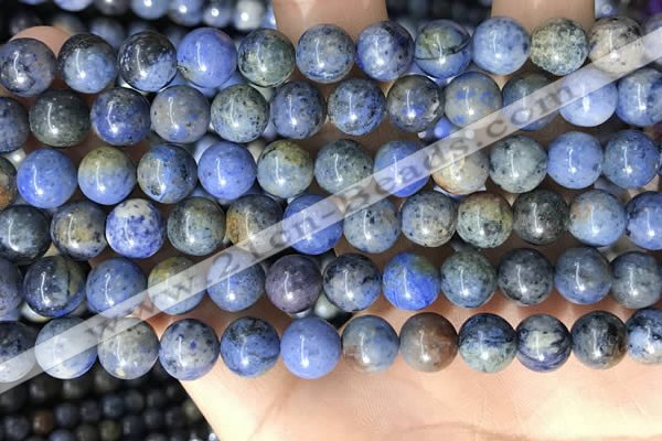 CDU362 15.5 inches 8mm round sunset dumortierite beads wholesale