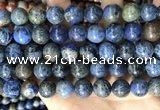 CDU364 15.5 inches 12mm round sunset dumortierite beads wholesale