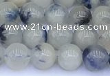 CDU375 15.5 inches 6mm round natural blue dumortierite beads