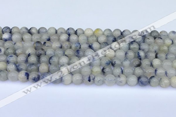 CDU375 15.5 inches 6mm round natural blue dumortierite beads