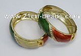 CEB135 18mm width gold plated alloy with enamel bangles wholesale