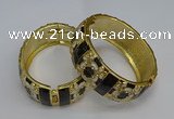 CEB140 24mm width gold plated alloy with enamel bangles wholesale