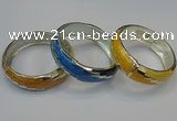 CEB150 19mm width silver plated alloy with enamel bangles wholesale