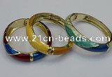 CEB160 17mm width gold plated alloy with enamel bangles wholesale