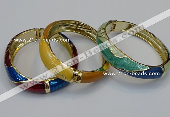 CEB160 17mm width gold plated alloy with enamel bangles wholesale