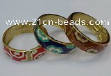 CEB162 20mm width gold plated alloy with enamel bangles wholesale