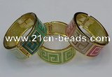 CEB165 23mm width gold plated alloy with enamel bangles wholesale