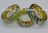 CEB167 20mm width gold plated alloy with enamel bangles wholesale