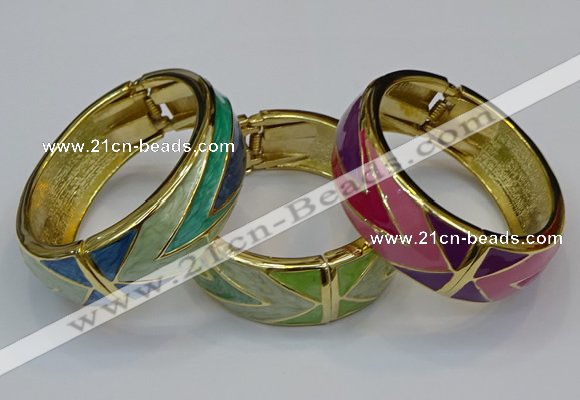 CEB168 20mm width gold plated alloy with enamel bangles wholesale