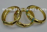 CEB169 17mm width gold plated alloy with enamel bangles wholesale