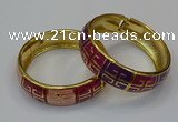 CEB171 18mm width gold plated alloy with enamel bangles wholesale