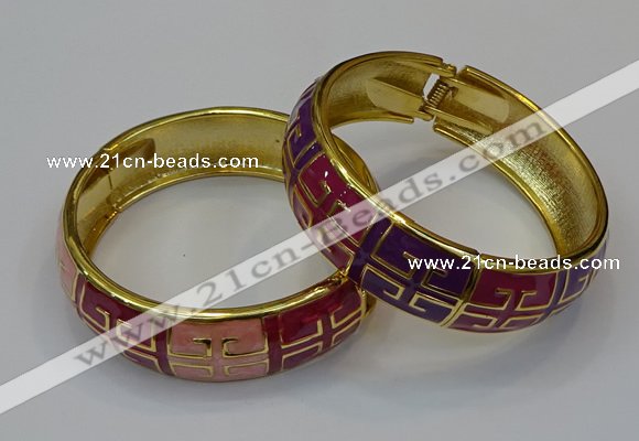 CEB171 18mm width gold plated alloy with enamel bangles wholesale