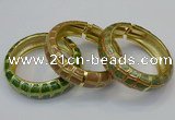 CEB174 20mm width gold plated alloy with enamel bangles wholesale