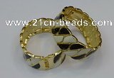 CEB176 25mm width gold plated alloy with enamel bangles wholesale