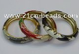 CEB178 13mm width gold plated alloy with enamel bangles wholesale