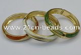 CEB181 13mm width gold plated alloy with enamel bangles wholesale
