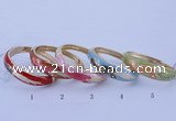 CEB42 5pcs 17mm width gold plated alloy with enamel rhinestone & bangles