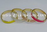 CEB66 9mm width gold plated alloy with enamel bangles wholesale