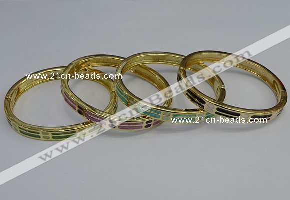 CEB84 8mm width gold plated alloy with enamel bangles wholesale