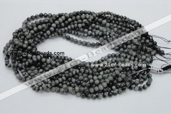 CEE02 15.5 inches 6mm round eagle eye jasper beads wholesale