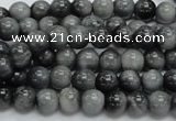 CEE03 15.5 inches 7mm round eagle eye jasper beads wholesale