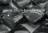 CEE17 15.5 inches 20*20mm diamond eagle eye jasper beads wholesale