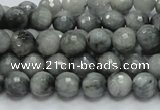 CEE20 15.5 inches 8mm faceted round eagle eye jasper beads wholesale