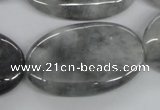 CEE207 15.5 inches 25*40mm oval eagle eye jasper beads