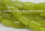 CEJ03 15.5 inches 10*14mm rectangle lemon jade beads wholesale