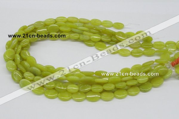 CEJ06 15.5 inches 12*16mm oval lemon jade beads wholesale