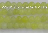 CEJ200 15.5 inches 4mm round lemon jade beads wholesale