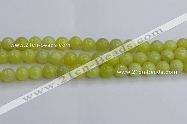 CEJ203 15.5 inches 10mm round lemon jade beads wholesale