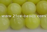 CEJ204 15.5 inches 12mm round lemon jade beads wholesale