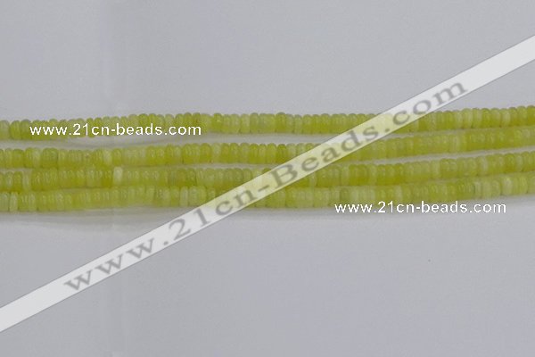 CEJ210 15.5 inches 2*4mm rondelle lemon jade beads wholesale