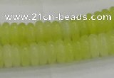 CEJ211 15.5 inches 2*6mm rondelle lemon jade beads wholesale