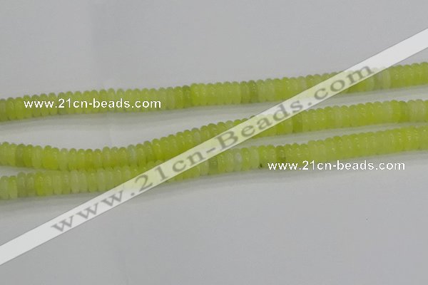 CEJ211 15.5 inches 2*6mm rondelle lemon jade beads wholesale