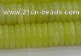 CEJ213 15.5 inches 2*10mm rondelle lemon jade beads wholesale