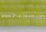 CEJ219 15.5 inches 2*4mm heishi lemon jade beads wholesale