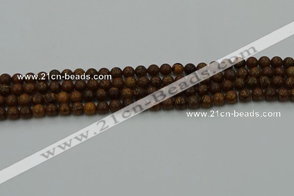 CEJ300 15.5 inches 4mm round elephant skin jasper beads wholesale