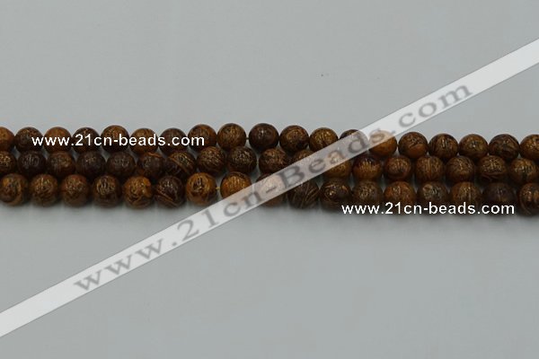 CEJ302 15.5 inches 8mm round elephant skin jasper beads wholesale