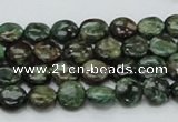 CEM01 15.5 inches 8mm flat round emerald gemstone beads wholesale