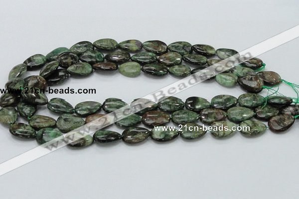 CEM07 15.5 inches 13*18mm flat teardrop emerald gemstone beads