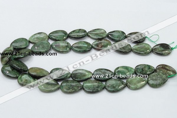 CEM08 15.5 inches 18*25mm flat teardrop emerald gemstone beads