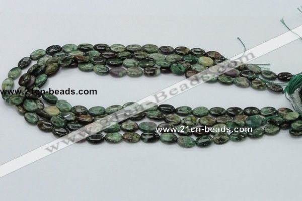 CEM11 15.5 inches 8*12mm oval emerald gemstone beads wholesale