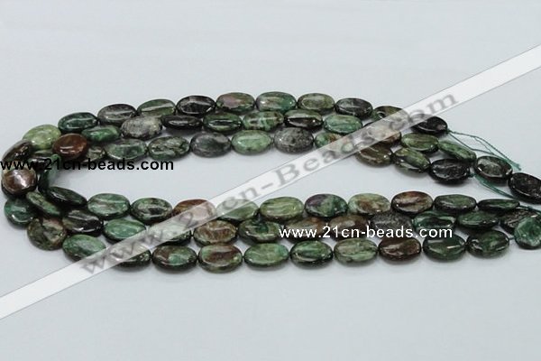 CEM14 15.5 inches 12*16mm oval emerald gemstone beads wholesale