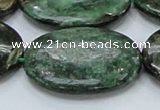 CEM15 15.5 inches 30*40mm oval emerald gemstone beads wholesale